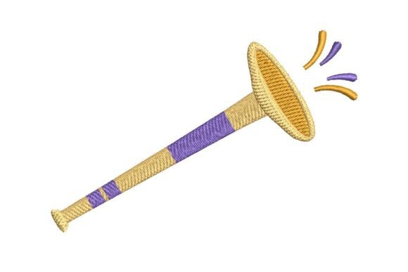 Cheerful Party Horn Embroidery Design Review