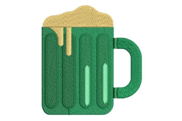 Foaming Green Beer Mug Embroidery Design Review