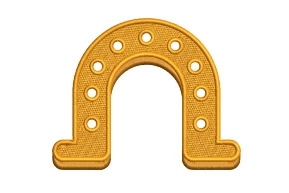 Golden Lucky Horseshoe Embroidery Design Review
