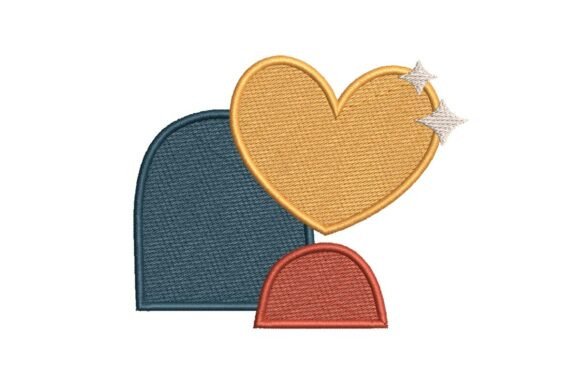 Review: Abstract Love Heart Geometric Embroidery