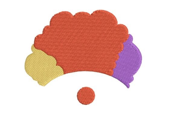Review: Colorful Clown Wig and Nose Embroidery Design