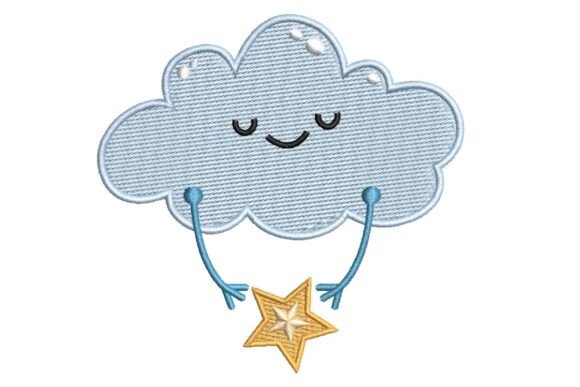 Review: Cute Cloud Holding a Star Design
