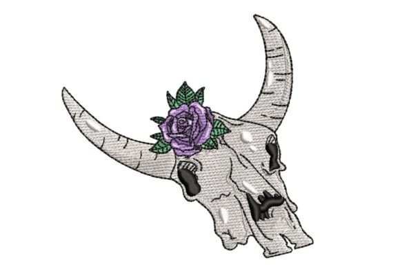 Review: Floral Bull Skull Embroidery for Holiday Sales