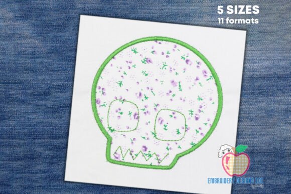 Review: Green Skull Symbol Applique Embroidery