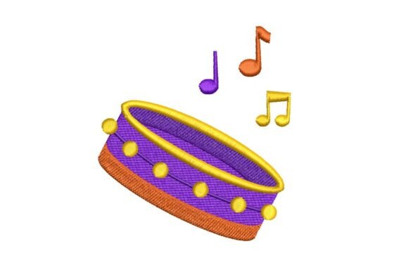 Review: Musical Tambourine Embroidery Design