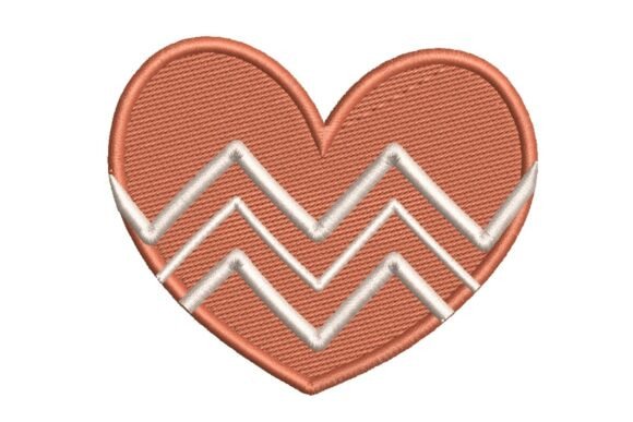Review: Zigzag Pattern Heart Embroidery Design for Holiday Shops