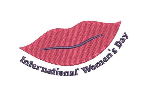 Reviewing the International Women s Day Lips Embroidery Design
